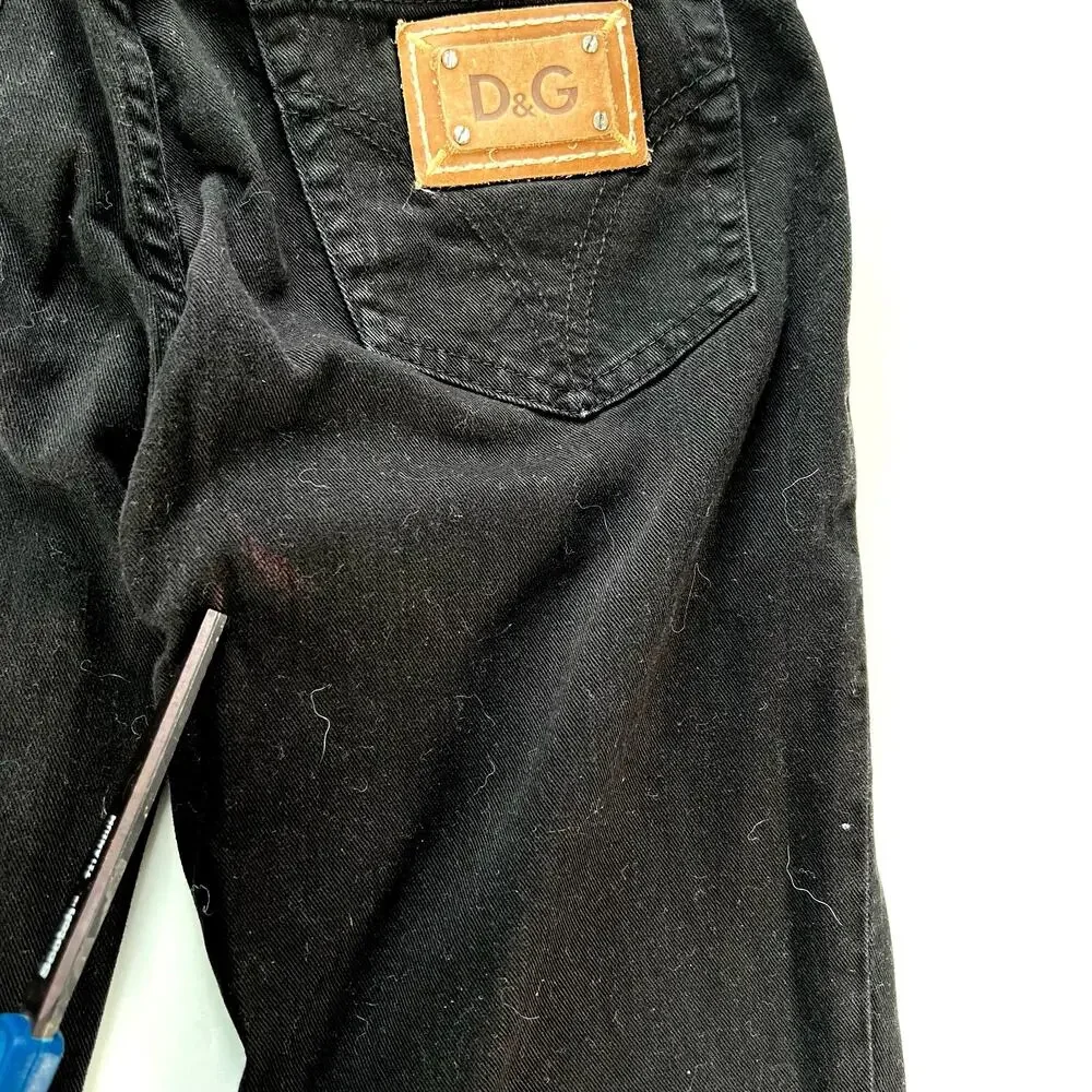 D&G Dolce & Gabbana Slimmy women’s black slim jeans pantd - Picture 8 of 10
